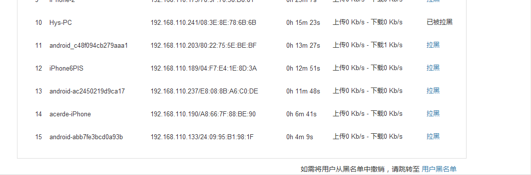 黑名单测试