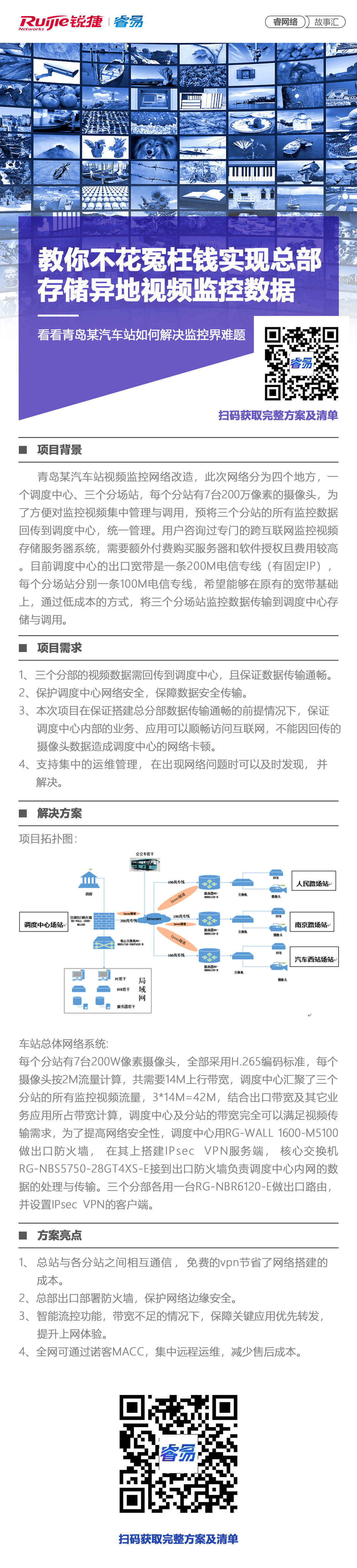 2020-7-22睿网络故事汇：教你不花冤枉钱实现总部存储异地视频监控数据，看看青岛某汽.jpg